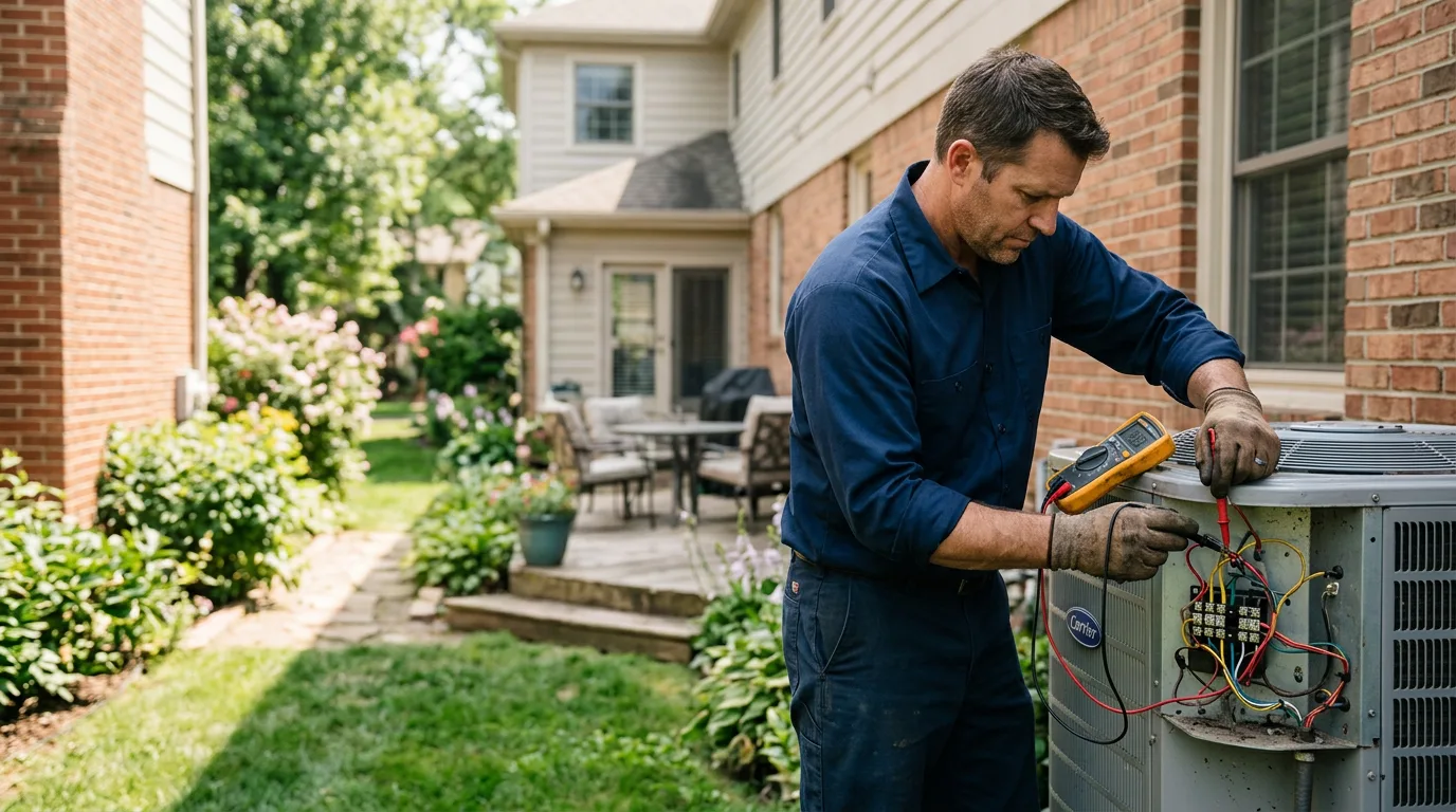 HVAC technician working near Lackey, KY